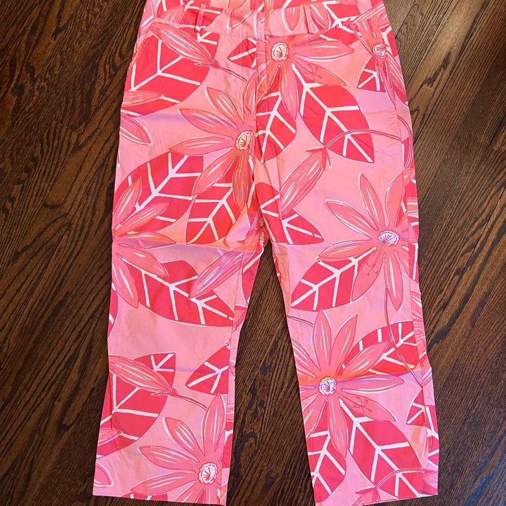 Lilly Pullitzer Pink Cropped Pants